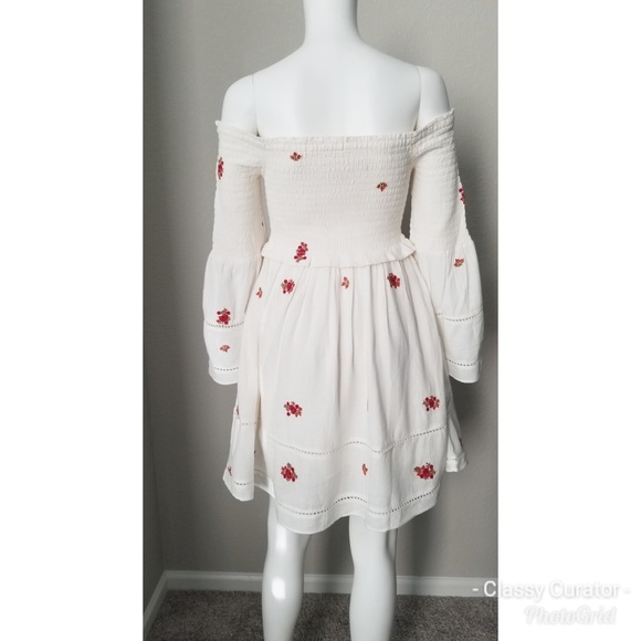 New FREE PEOPLE Counting Daisies Dress in Ivory - Picture 5 of 8